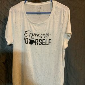 Apt. 9 XXL Expresso Yourself T-Shirt